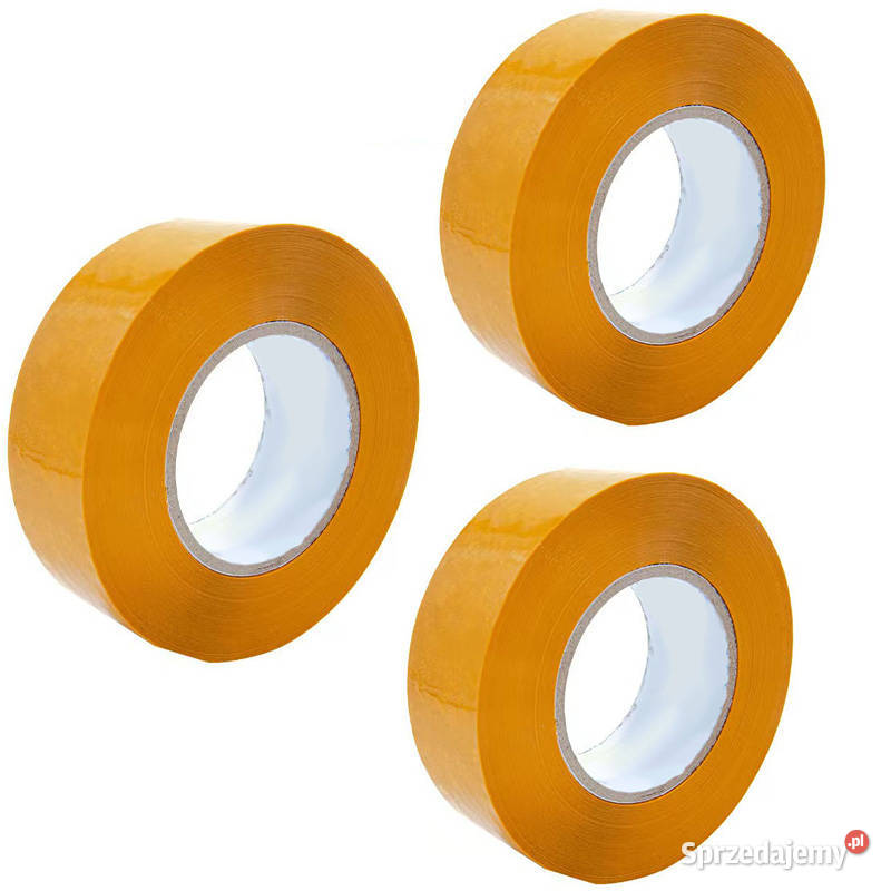 Taśma Pakowa Żółta 3x50m 48mm Odporna na małopolskie