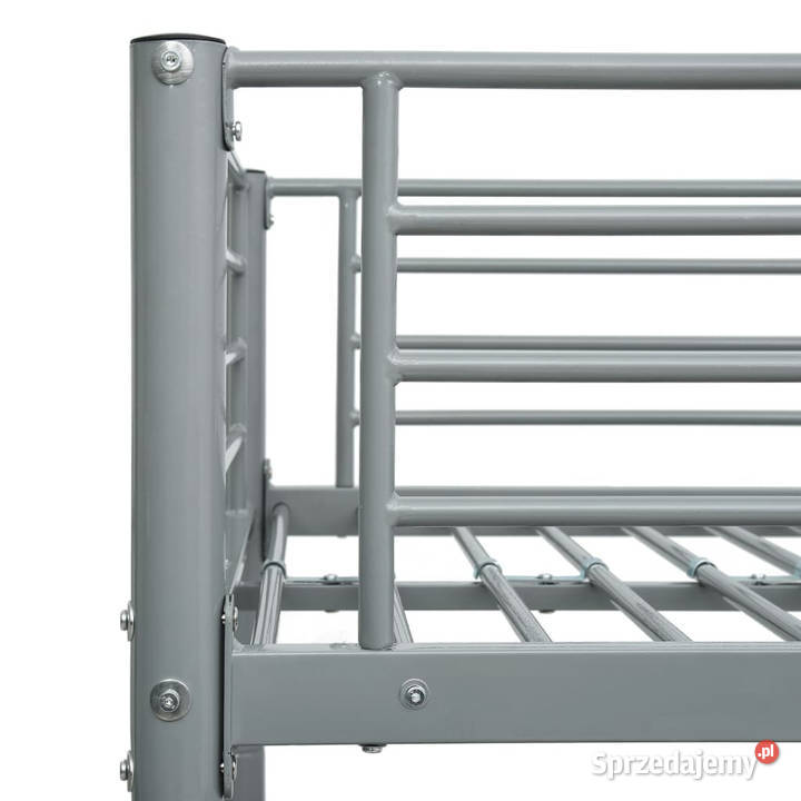 Łóżko piętrowe szare metalowe 90 x 200 WM287911 Warszawa