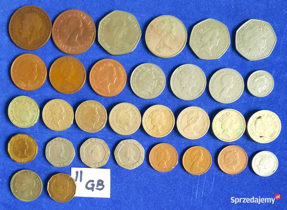 Zestaw II Monet Anglia GB Wielka Brytania