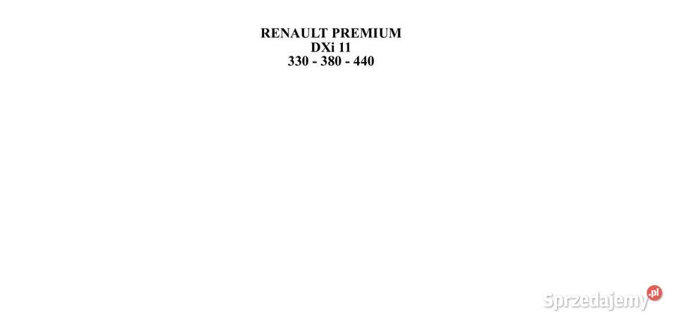 Renault Premium DXI11 330 380 440 instrukcja Kielce sprzedam
