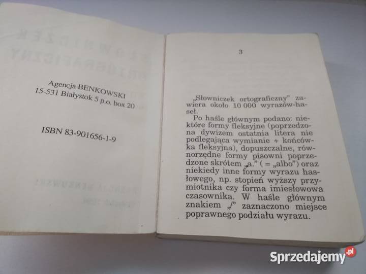Kieszonkowy słowniczek ortograficzny łódzkie Łódź