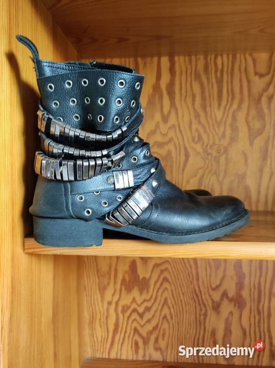 trapery sztyblety botki kozaki buty motocyklowe