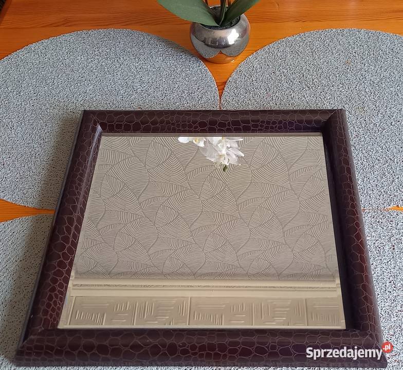 Lustro 36x36 w drewnianej ramie Małkinia Górna