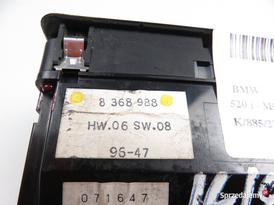 PANEL SZYB BMW 5 E39 8368988 osobowe Panele sterowania, przełączniki małopolskie sprzedam