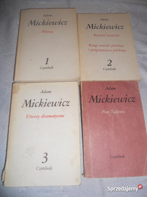 Adam MICKIEWICZ Wiersze Powpoetyckie Dramaty Pan Suwałki