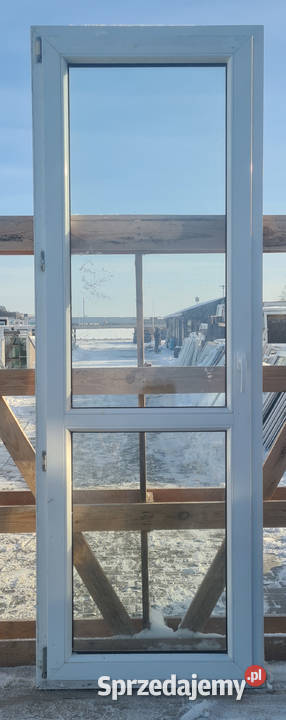 OKNA KacprzaK 77X230 Okno Balkonowe Używane PCV Siedlce