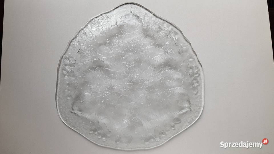Patera duży talerz Poziomki Strawberry Ząbkowice Porcelana i szkło