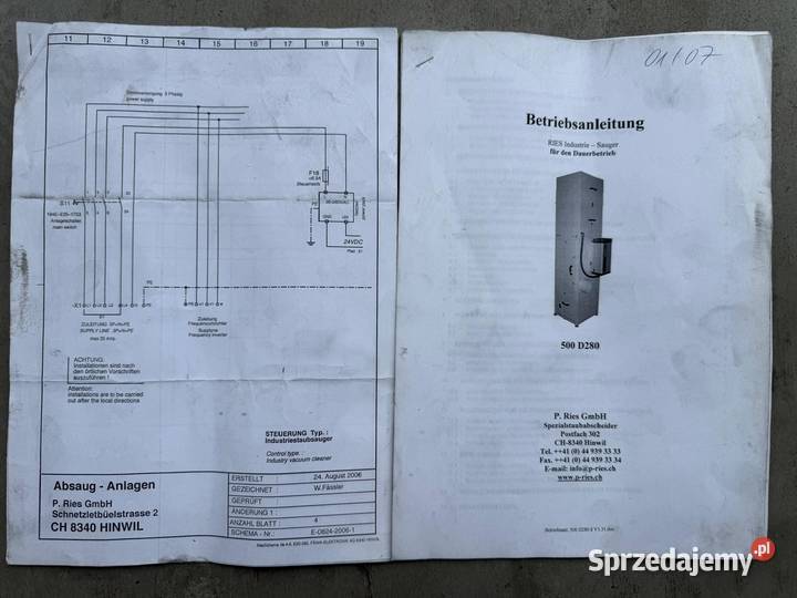 Odciąg dymu spawalniczego wyciąg pyłu filtr Zdziechowice