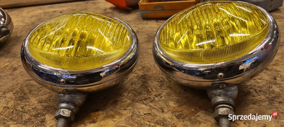 Halogeny HELLA lata 50te mercedes porsche Łódź