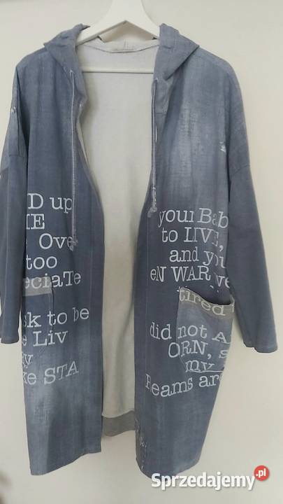 Kardigan bluza z kapturem rozmiar L sprzedam