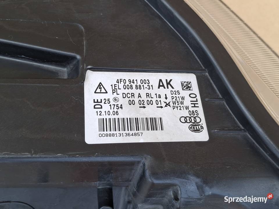 AUDI A6 C6 REFLEKTOR LEWY XENON D2S LAMPA LEWA osobowe lubuskie Bieleń