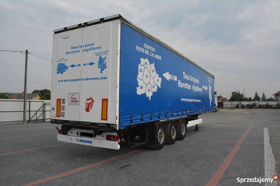 Naczepa KRONE firanka 2008r multilock osie SAF Medynia Głogowska