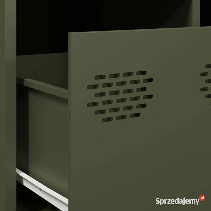Szafka RTV oliwkowa 68x50x435 stal walcowana na Warszawa