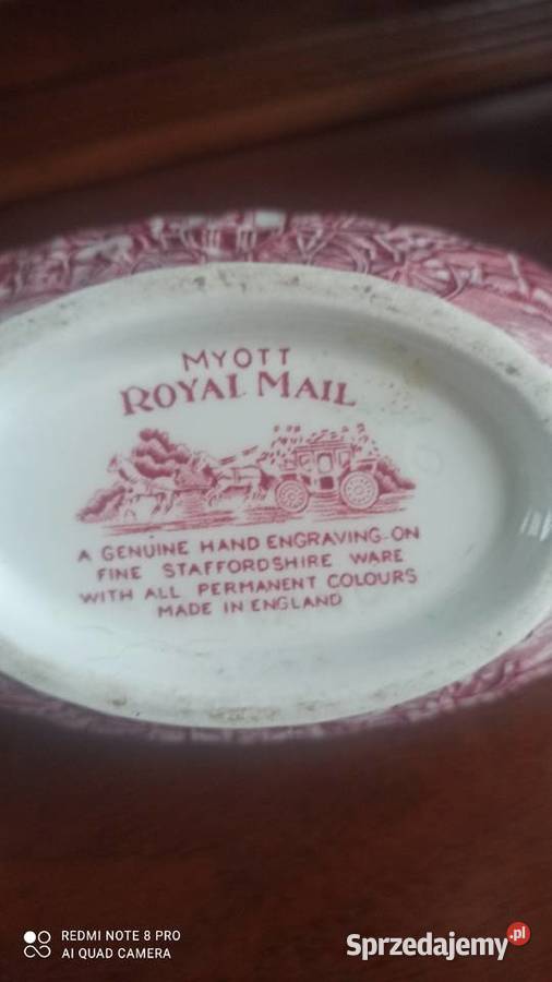 Talerzyk deserowy Myott Royal Mail ANGLIA pomorskie Gdańsk