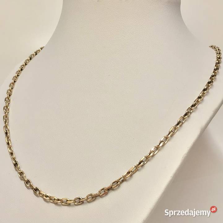 Złoty ŁAŃCUSZEK NASZYJNIK damski 585 14K kuty Warszawa