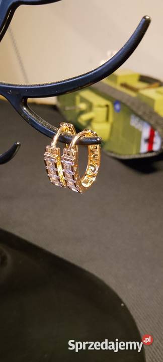 Kolczyki grawer 585RG Bielawa