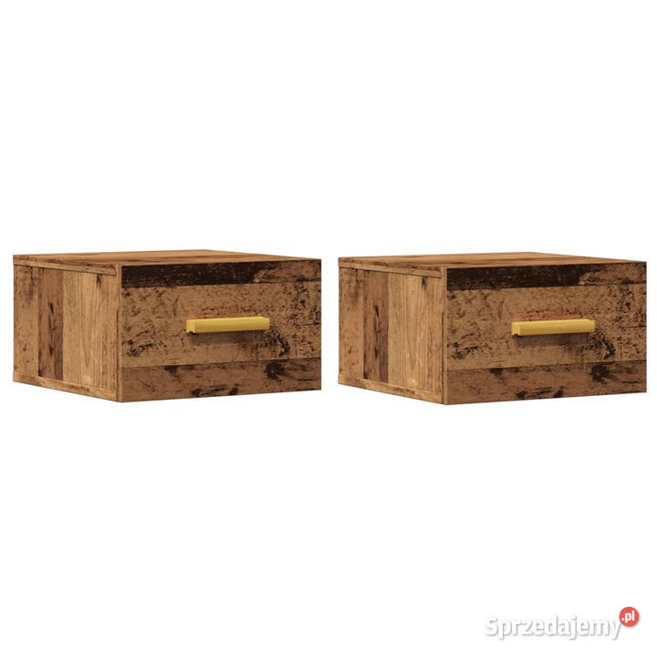Wiszące szafki nocne 2 stare drewno 35x35x20 Warszawa