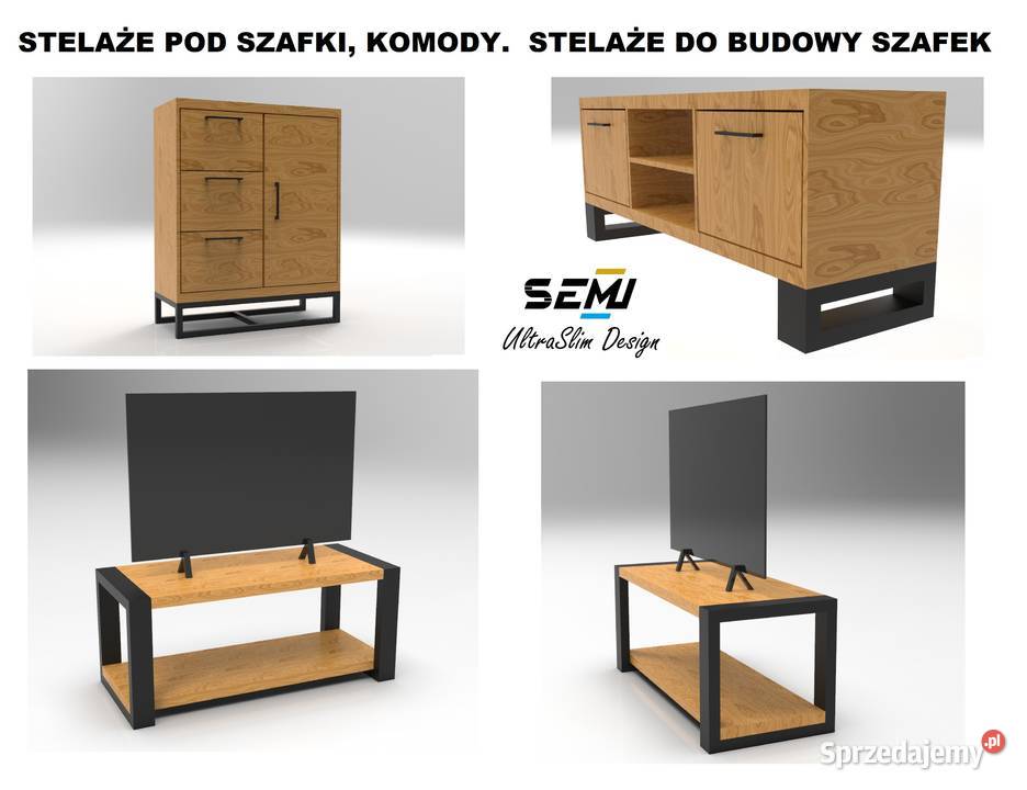 Stelaże nogi Szafka stolik pod TV RTV komoda Jeżowe