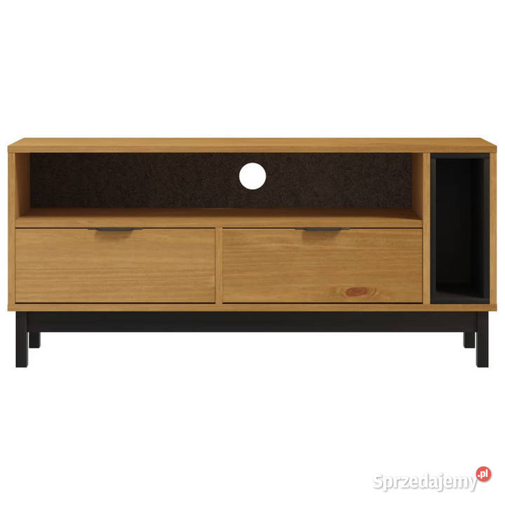 Szafka pod TV FLAM 110x40x50 lite drewno sosnowe