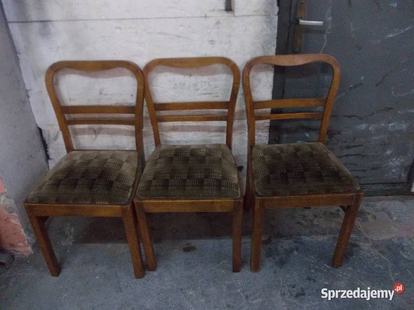 Stare zabytkowe krzesła drewniane serca 1 Bielsko-Biała
