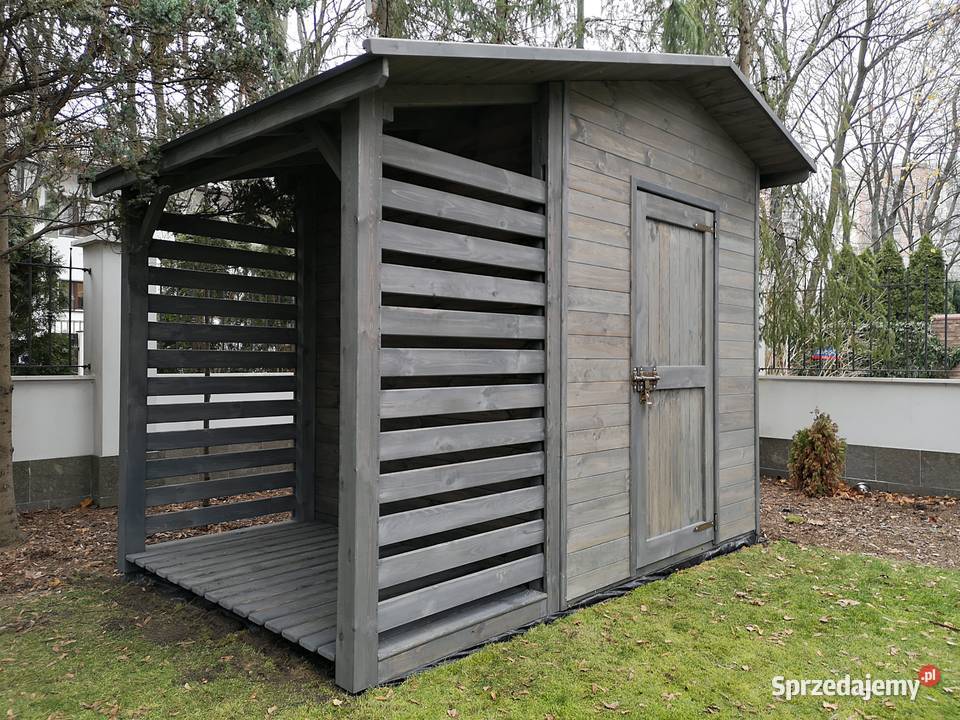 Domek narzędziowy 2 x 2m drewutnia 11 x 2m Kalety