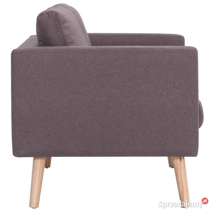 Sofa 2osobowa tapicerowana tkaniną taupe mazowieckie Warszawa