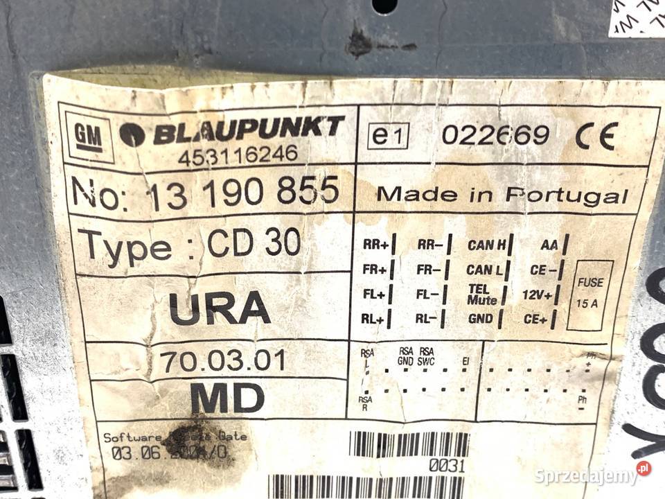 RADIO OPEL ASTRA H 13190855 0414 ODTWARZACZ sprzedam