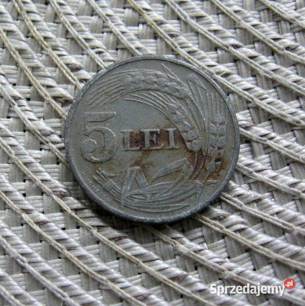 Rumunia 5 Lejów 1942r Cynk Kalisz