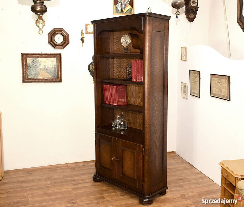 DĘBOWA BIBLIOTEKA REGAŁ BIBLIOTECZKA SZAFKA DĄB Świdnica sprzedam
