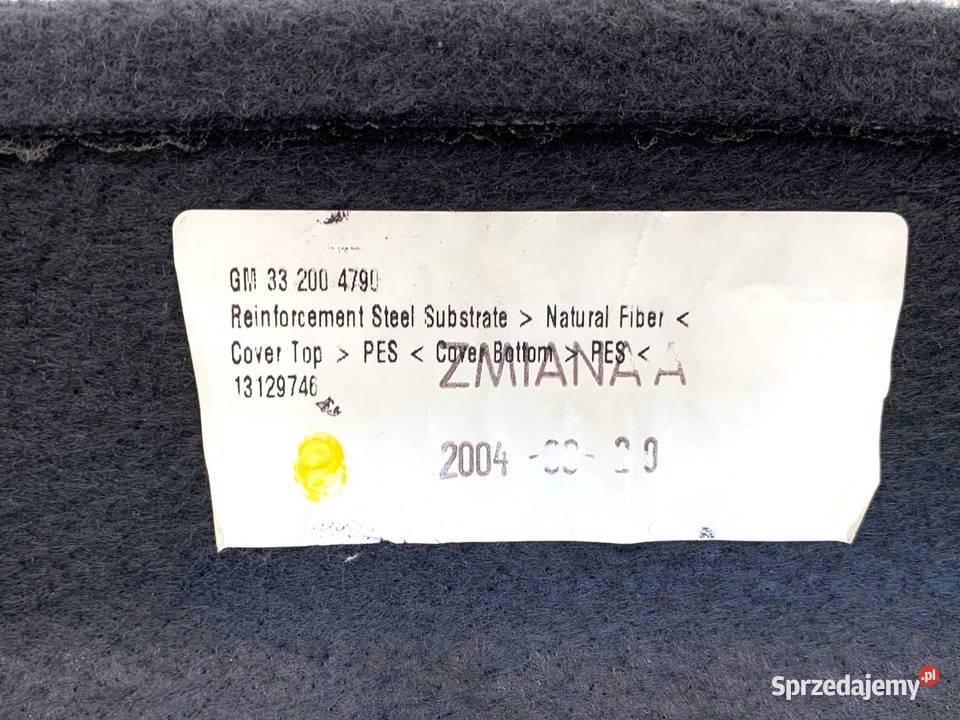 PÓŁKA TYŁ OPEL ASTRA H 13129746 Hatchback 0414 podkarpackie