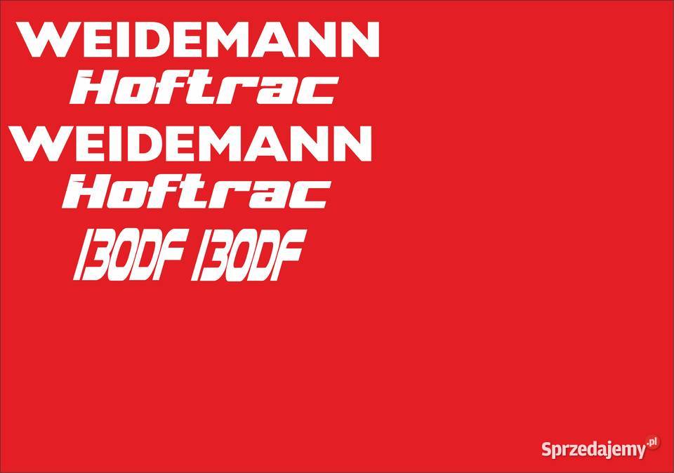 Naklejki wiedemann hoftrac 130 zamienniki Bydgoszcz