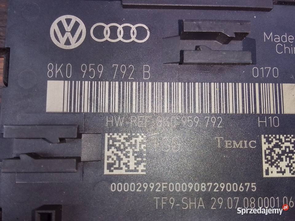 Moduł drzwi LP Audi B8 8K0959792B osobowe małopolskie Tarnów