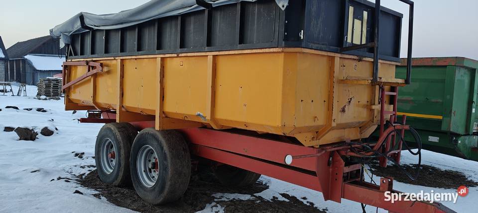 Przyczepa tandem wywrotka 14t skorupowa nieuszkodzony Kijany sprzedam