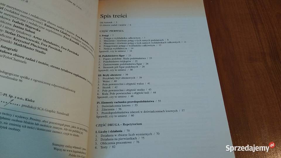Matematyka wokół nas 3 Zbiór zadań i testów Ewa Gdańsk