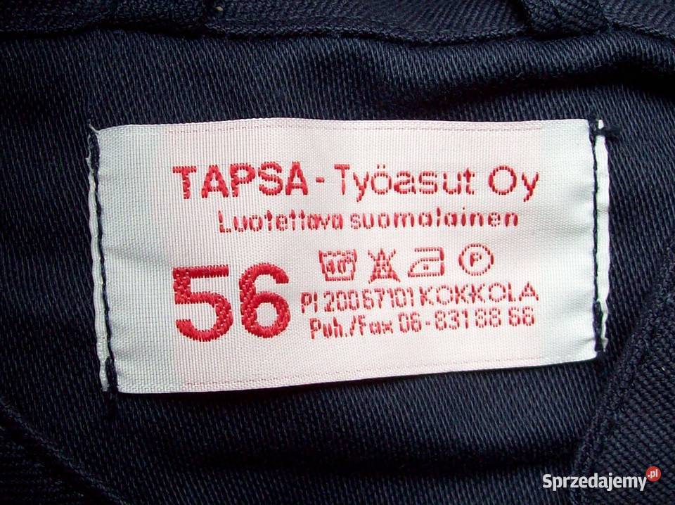 Kombinezon spawacza 56 fińskiej firmy TAPSA