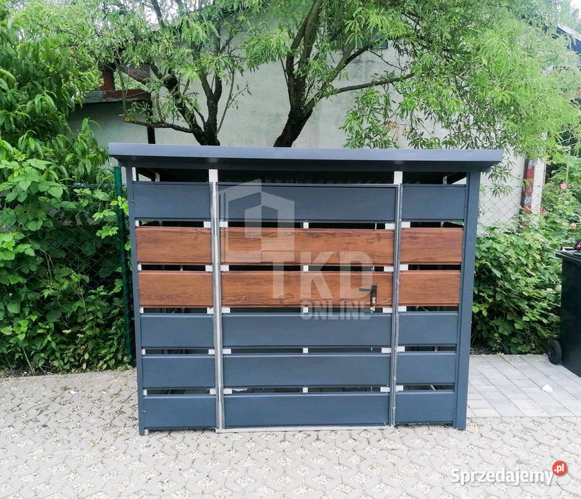 Wiata śmietnikowa 2x1m Schowek ogrodowy na Turek