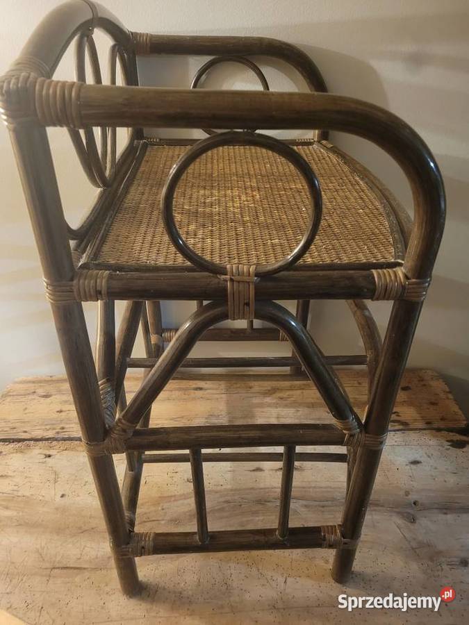 Szafka mebel rattanowy vintage
