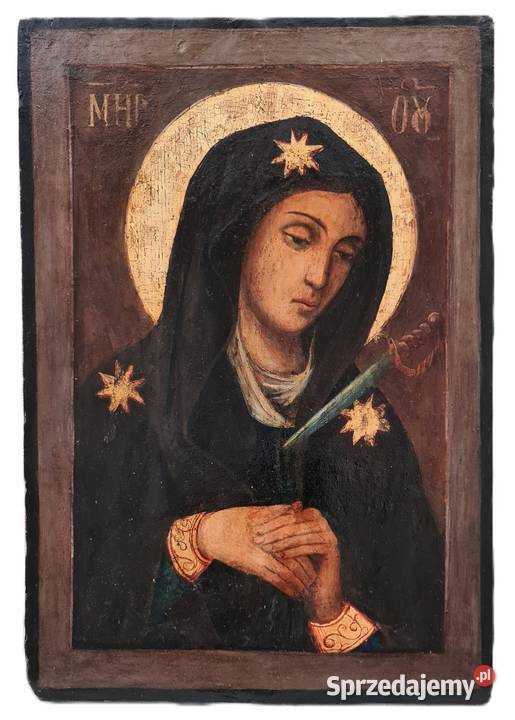 Ikona Matka Boża Bolesna XIXw 0139