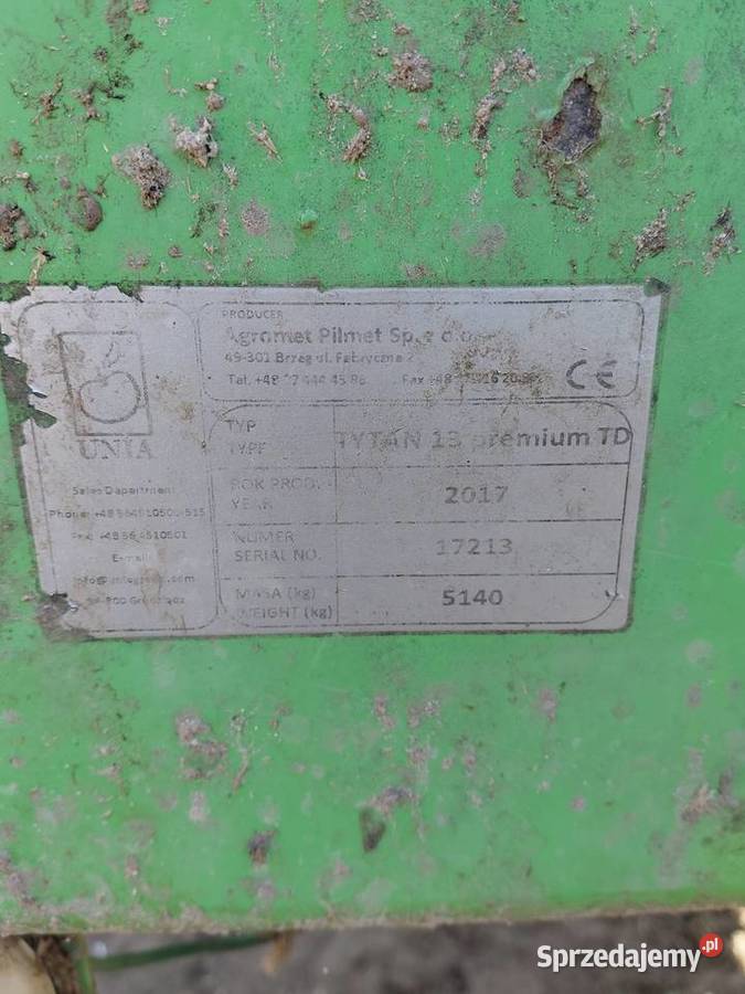 Rozrzutnik tytan 13td premium Hermany