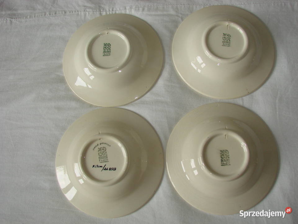 Włocławek fajansowy talerz dekoracyjny Pruszcz Gdański