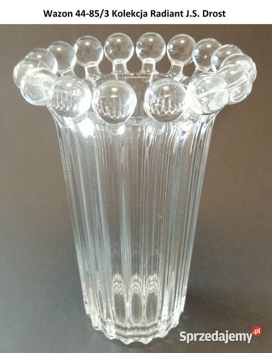 Wazon 44853 RADIANT Huta Szkła Ząbkowice Porcelana i szkło podkarpackie Krosno