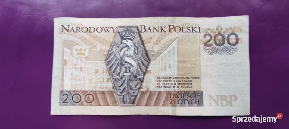 Banknot 200 1994 seria YF Poszukiwana rzadkość 1 Pruszków