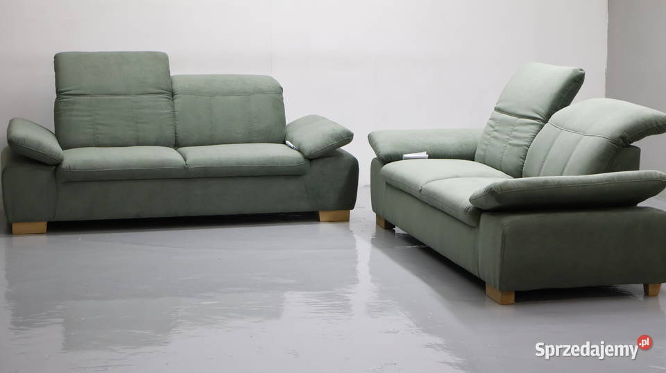 TAZ nowy komplet 3 3 kanapy ZESTAW sofa zielona 95cm Poznań