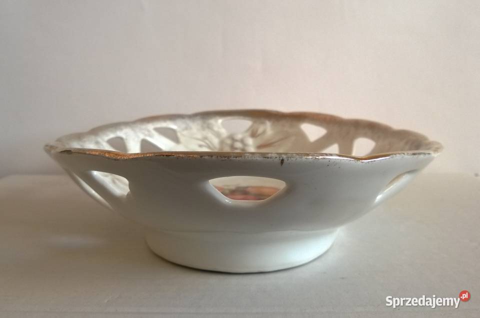 Patera Ażurowa Porcelana Śląsk Silesia Parowa Radom