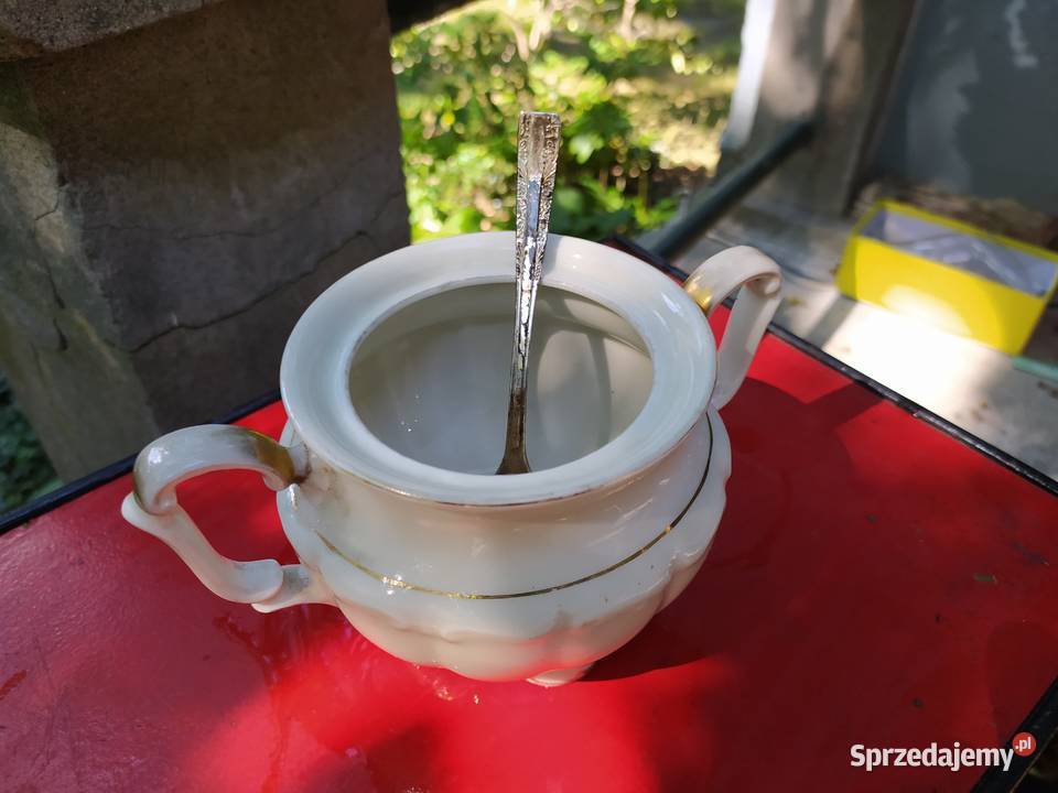Stara cukiernica biała porcelanowa mazowieckie Warszawa