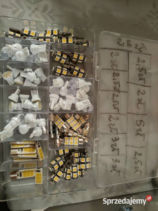 LED żarówki W5W P21W BA15S C5W C10W samochodowe Warszawa