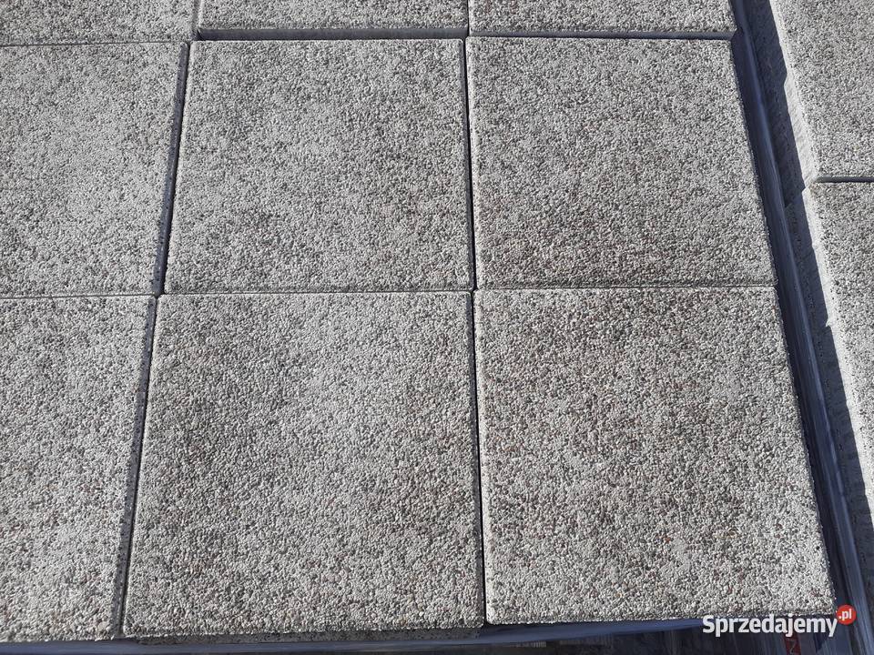 Płytka Chodnikowa Lux 35x35x4 Kremowa Taras Ogród Wielogóra