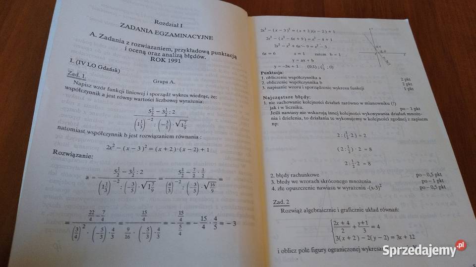 Zadania z matematyki prymusów Irena Murawska skrypt, zeszyt ćwiczeń, zbiór zadań, testów Gdańsk