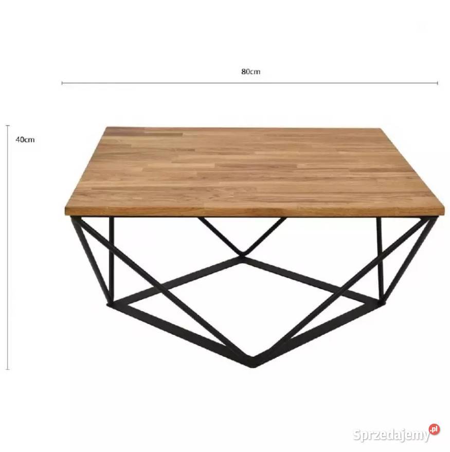 Nowa ława WEBB 80X80X40 DĄB Kraków