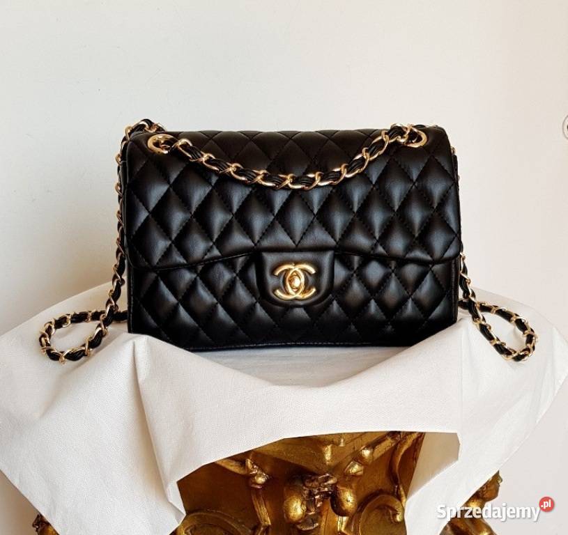 TOREBKA CHANEL 255 MINI PIKOWANA CHANELKA CZARNA Bydgoszcz